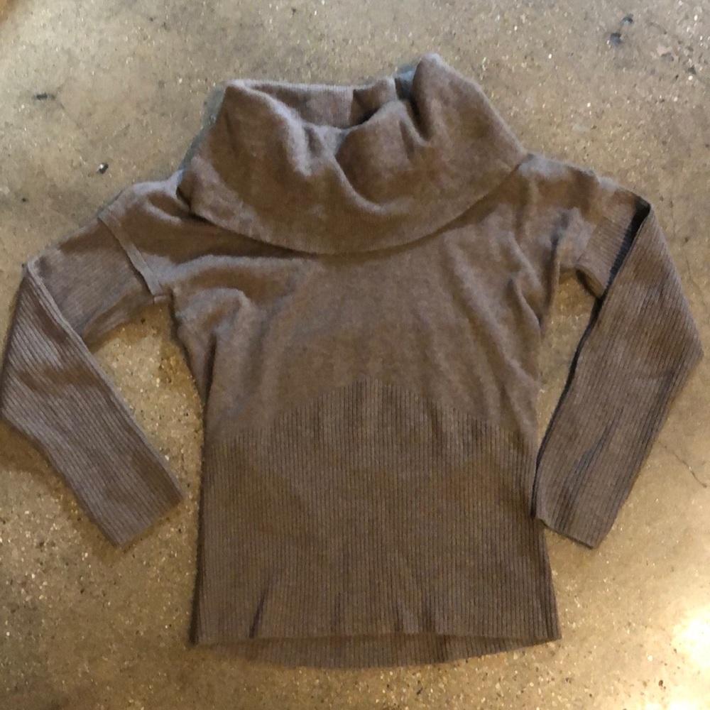 Tan merino wool/cashmere sweater